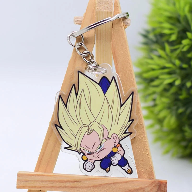07 Dragon Ball брелок милый аниме-брелок для ключей кулон мультфильм аксессуары брелок Goku Super Saiyan - Цвет: 07