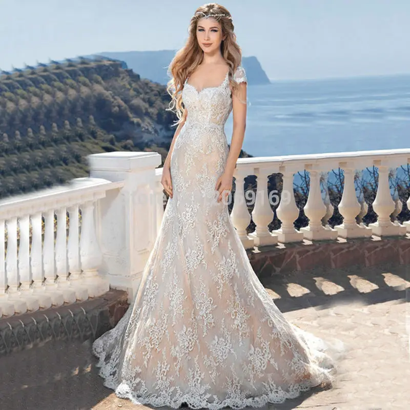 

Женское кружевное свадебное платье It's yiiya, белое платье до пола с аппликацией и открытой спиной на лето 2019