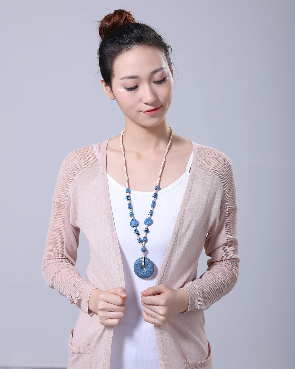 Красивая женщина Ожерелья для мужчин Jewelry основа для кулонов и ожерелья вулканического камня ожерелье Mujer колье-ошейник женские длинные Цепочки и ожерелья