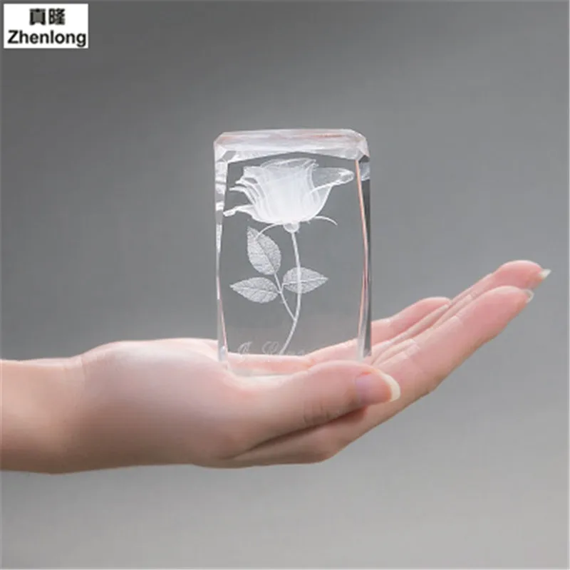 Роза 3D хрустальный шар Pokemon Go Стекло для украшения дома светильник светодиодный