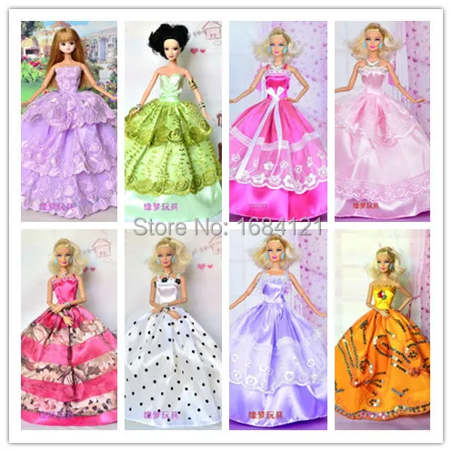 Новинка 30 товаров/лот модные красивые туфли торжественное платье для куклы Барби, вечернее платье для Барби, кукла аксессуары