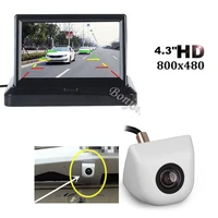 car parking camera backup auto rearview cam with 4 3 inch 800 x 480 screen folding tft lcd monitor screen system