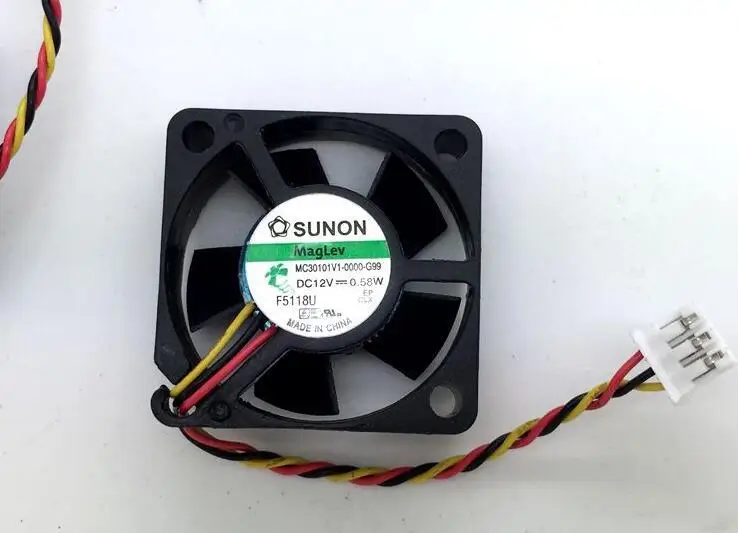 SUNON 3010 AC/DC 12V MC3010V1 0000 G99 30*30*10 мм 3 он лайн ультра тихий вентилятор охлаждения|Кулеры