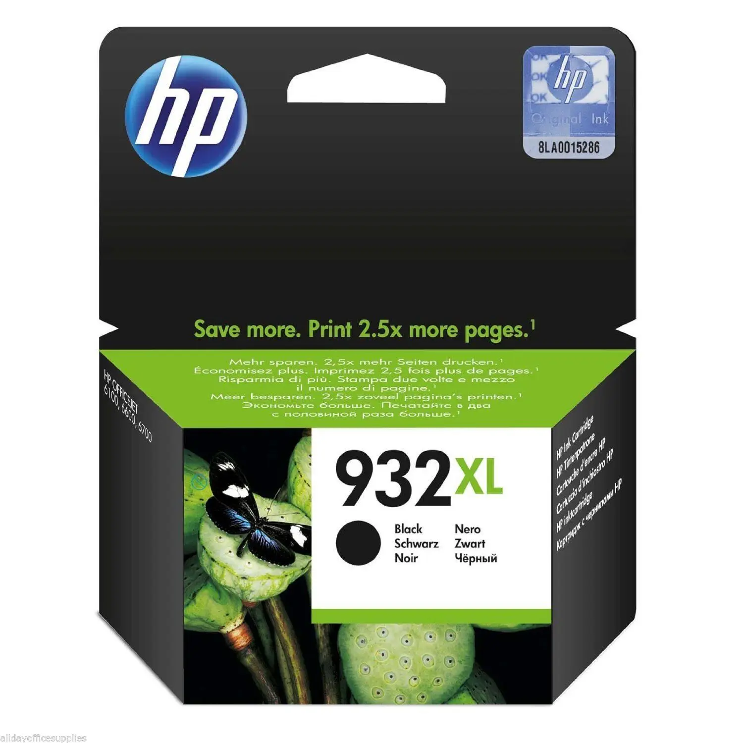 Оригинальный чернильный картридж высокой емкости для HP 932XL (CN053AE) черный|Детали