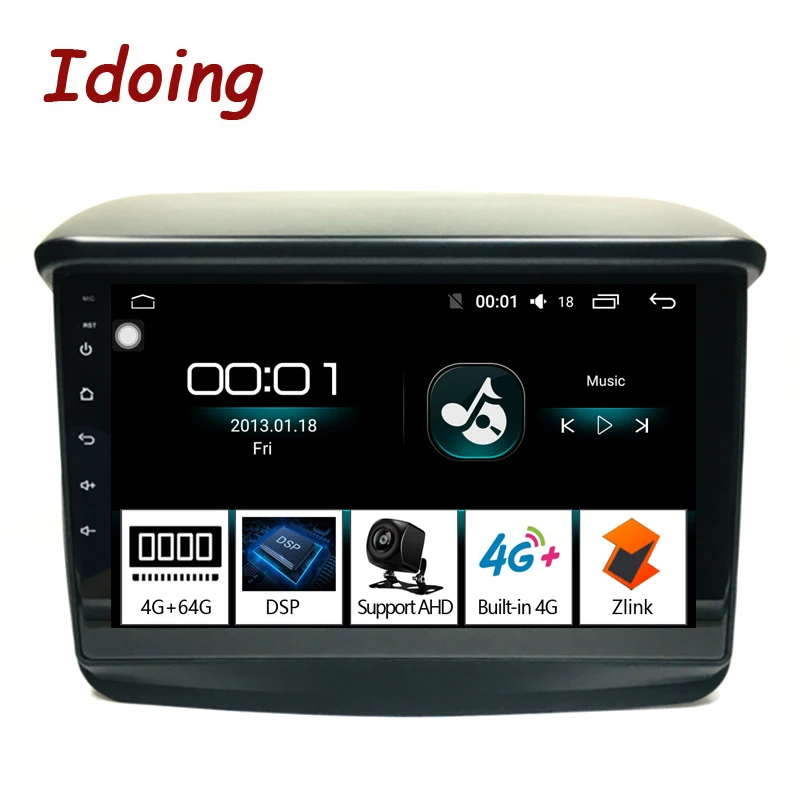 Автомагнитола Idoing для Mitsubishi Pajero Sport 2013 мультимедийный видеоплеер с экраном 9