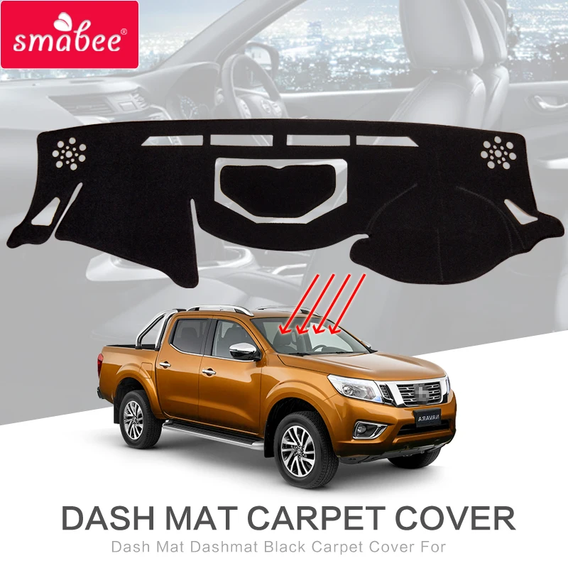 Противоскользящий коврик для Nissan Navara NP300 D23 2015 2016 2017 2018 2019|dashmats|mat for carsmabee |