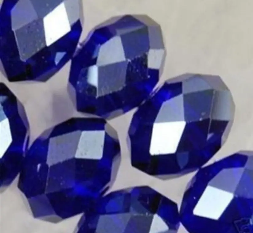 

2015 new jewelry Charming high quality Beautiful 500pcs Blue Crystal Loose Bead 4*6mm Wholesale and retail