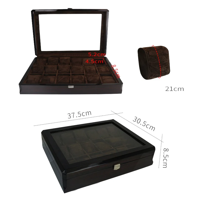 2019 Роскошные 18 сетки деревянные часы ручной работы коробка в коробке времени для