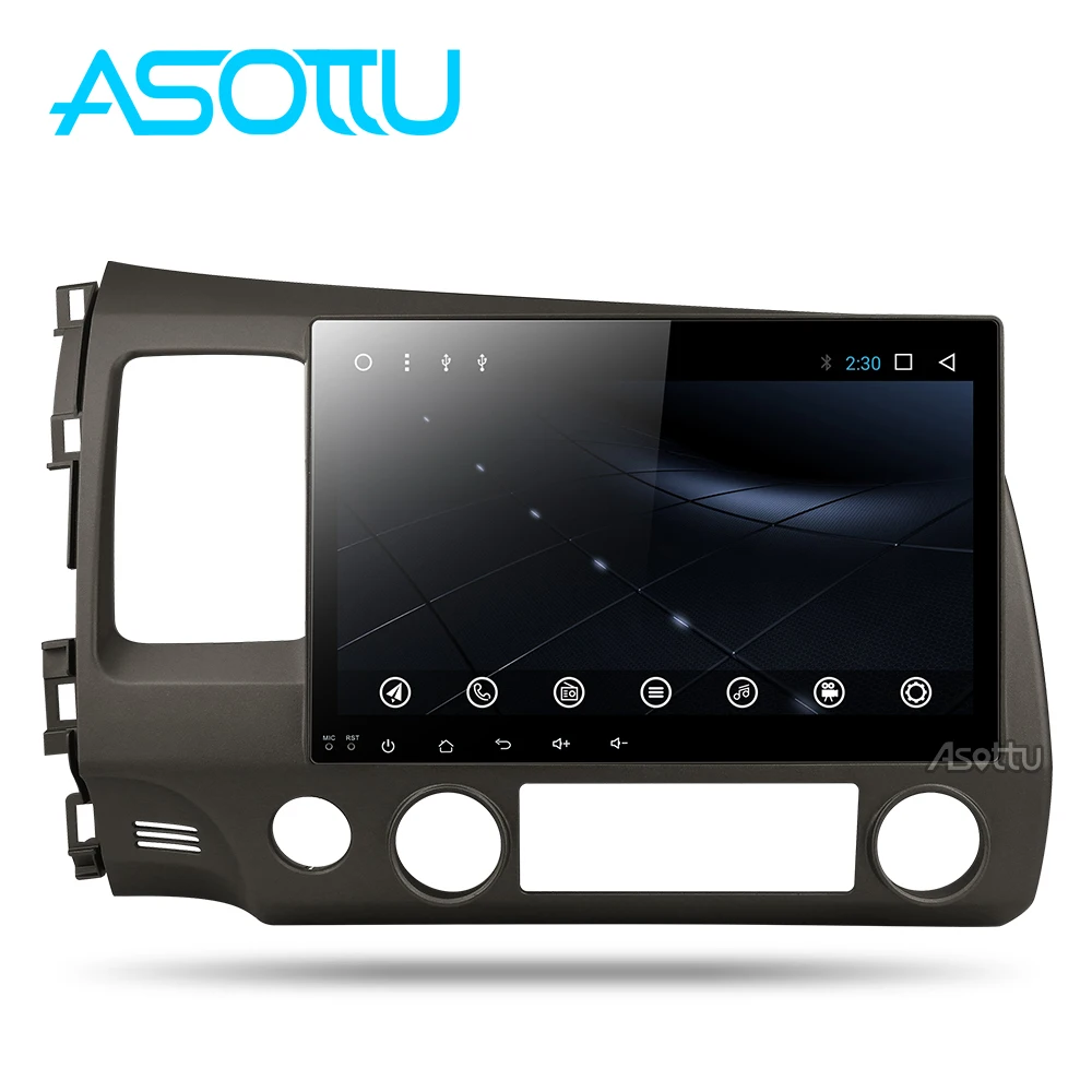 Asottu 2 г android 8,1 автомобиль dvd gps плеер для honda civic 2006-2011 автомобилей Радио Видео плеер gps-навигация автомобиля стерео 2 din dvd