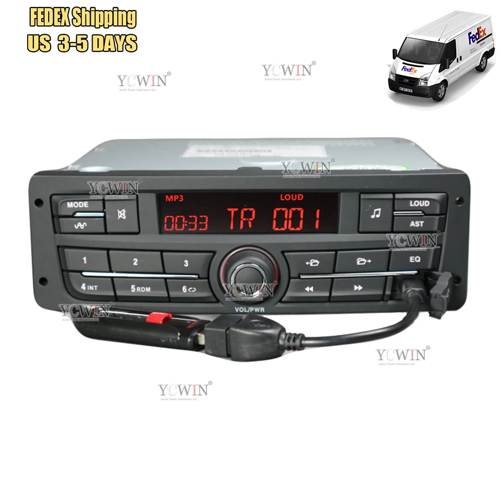 Автомобильный FM радиоприемник 1 Din с USB для Peugeot 207 206 301 307 Citroen C2 Elysee ZX C4 VW Jetta