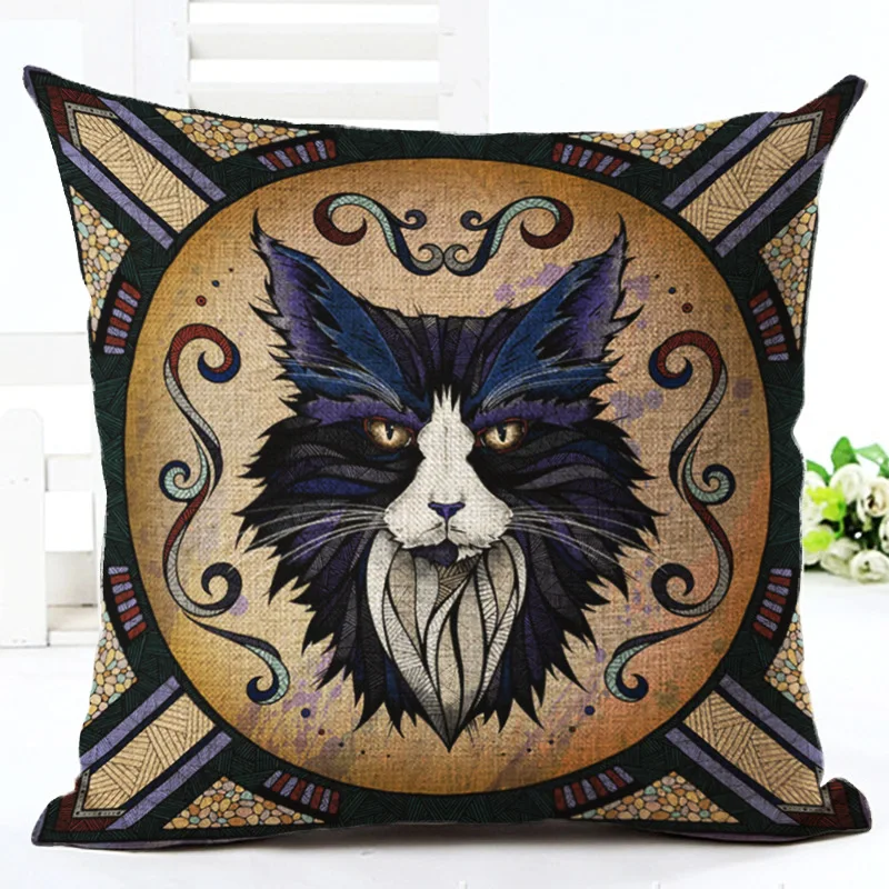 Дикие животные хлопок лен наволочка на подушку Акварель кресло и талия