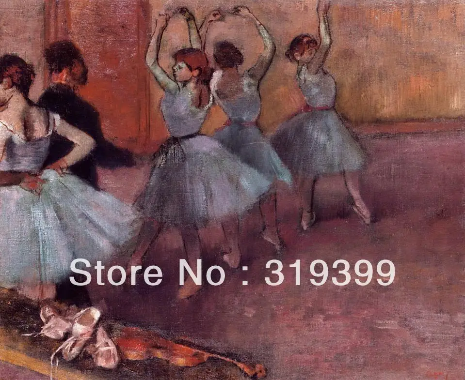 Картина Эдгара degas ручной работы 100% картина маслом на льняном холсте танцоры в