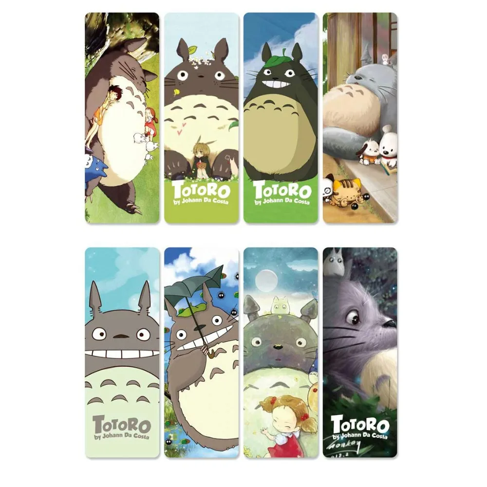 8 шт. водонепроницаемая Прозрачная ПВХ пластиковая вкладка из аниме My neighant Totoro |