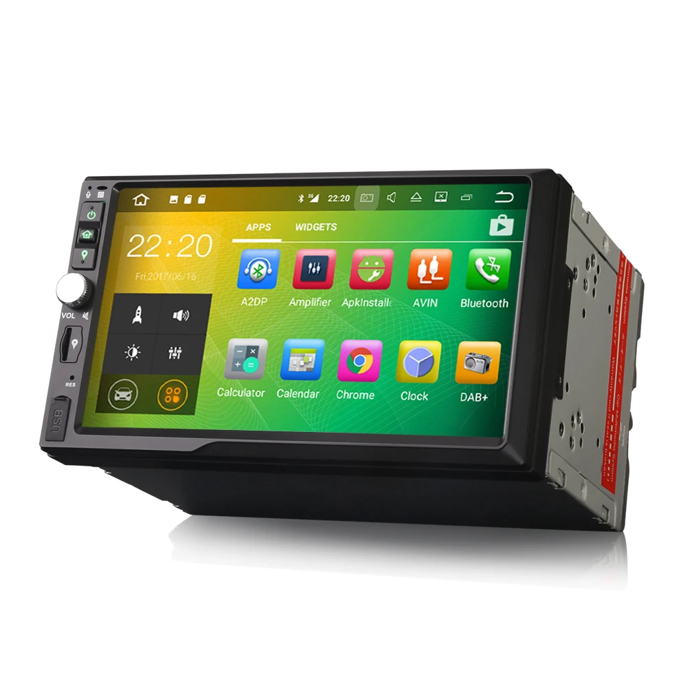 Android 7.1 двойной 2 DIN Авто Радио dab + USB SD 3G Wi Fi OBD tnt в GPS навигации DTV в|gps navigation|gps navigation