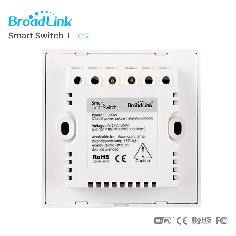 Broadlink TC2 ЕС WiFi переключатель Сенсорная панель стандарт Великобритании настенный