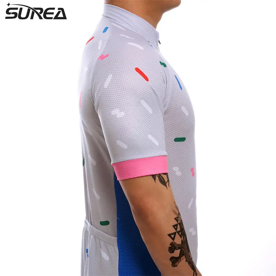 MTB 2017 бренд Surea maillot ciclismo 100% полиэстер велосипедная Джерси Одежда для велоспорта