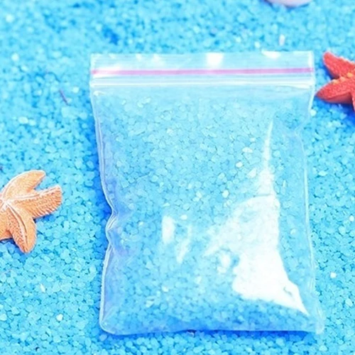 

1 Bag Blue Quartz Sand for Miniatures Fairy Garden Moss Terrarium Tank Aquarium Decor Crafts Bonsai Pot Garden Supply