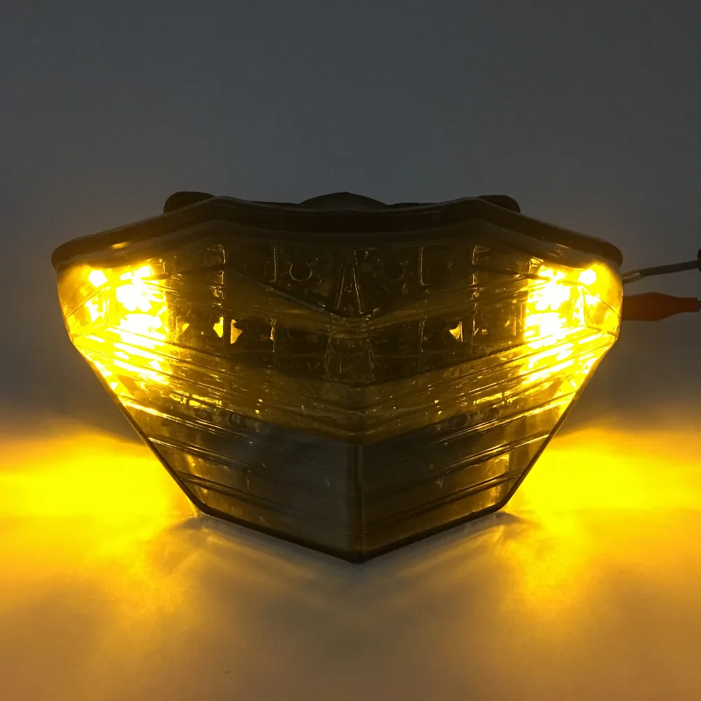 Motorcycle Rear Tail Brake Lamp Turn Signals Led Light For 2013- KAWASAKI Ninja 250 300 Z300