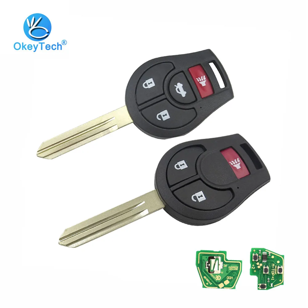 

Дистанционный ключ OkeyTech для Nissan March, 3/4 кнопки, 315 МГц, ID 46