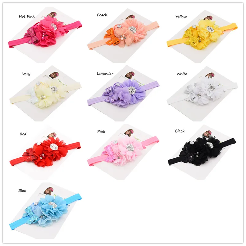 Банты для волос с блестками 1 шт. |