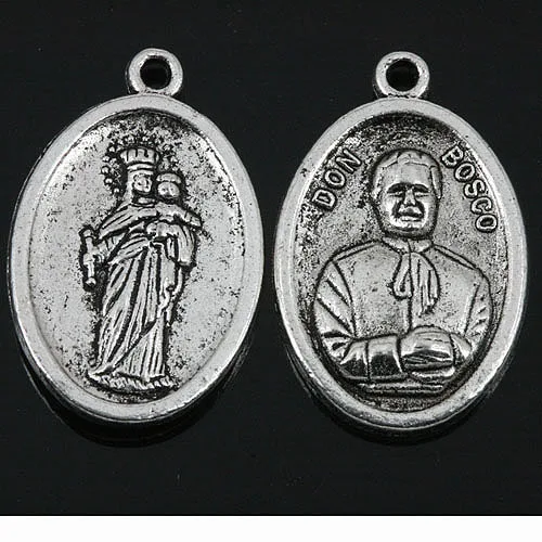 

Tibetan Silver color Saint design charms 16pcs EF0155