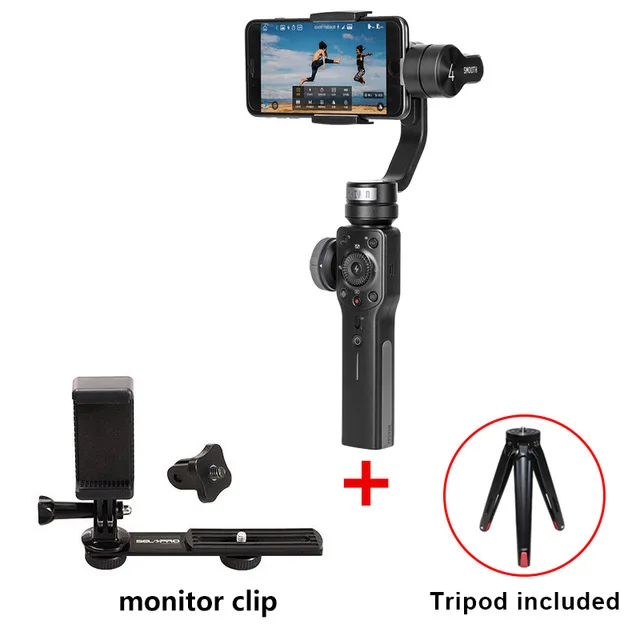 Option 5 Zhiyun Smooth 4 3-х осевой стабилизатор гироскопа Q для смартфонов Экшн камера телефона Портативный sjcam вертикальной съемки - Цвет: Option 5