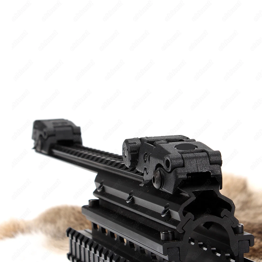 Ohhunt модель 4 AR 15 Тактический откидной Комплект переднего заднего вида Регулировка ветра полимерные прицелы 20 мм рельс для стрелковой рукавицы