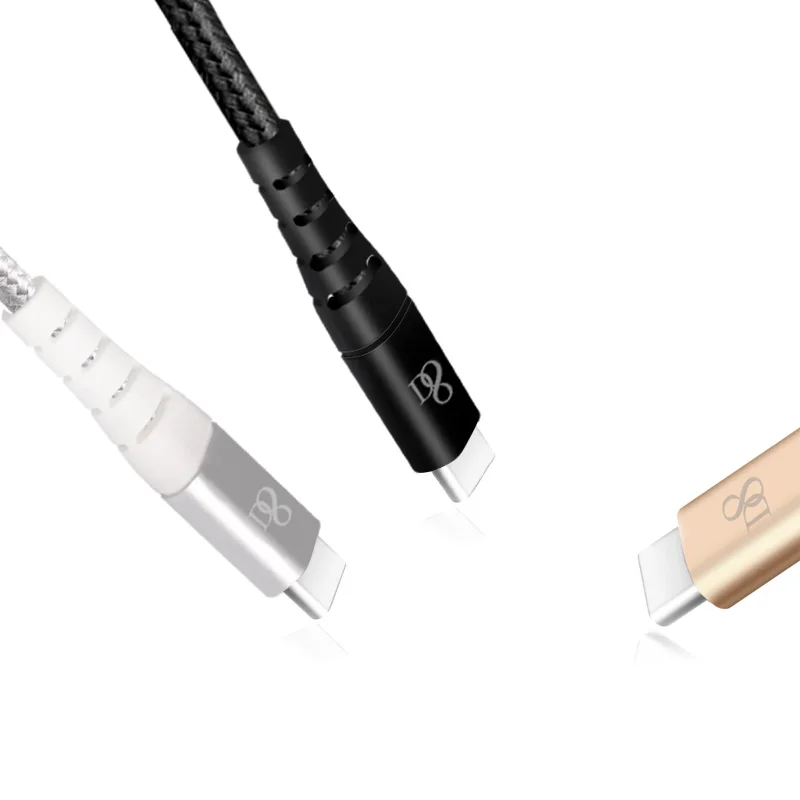 D8 высококачественный USB нейлоновый кабель type-C для синхронизации samsung Xiaomi простой совместимый с быстрой зарядкой и удлиненный провод для передачи данных