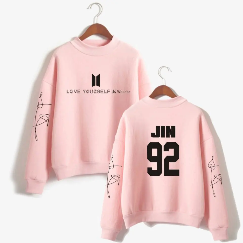 2018 BTS любовь Yourelf Bangtan мальчиков Мода хлопок k pop толстовки Для женщин поклонниц