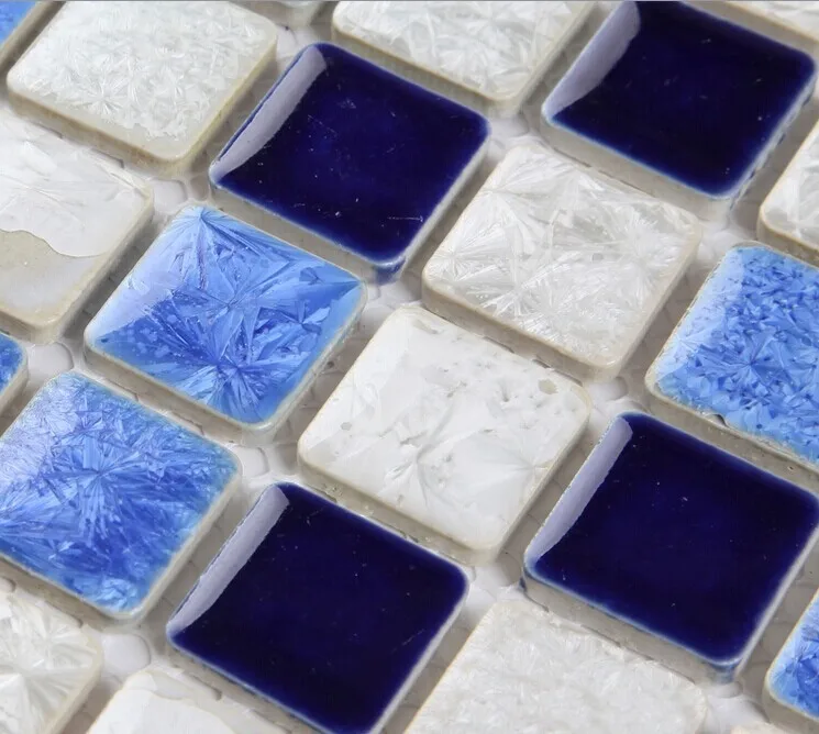 Темно синие небо белые фарфоровые Керамика мозаичная плитка для кухня щитка
