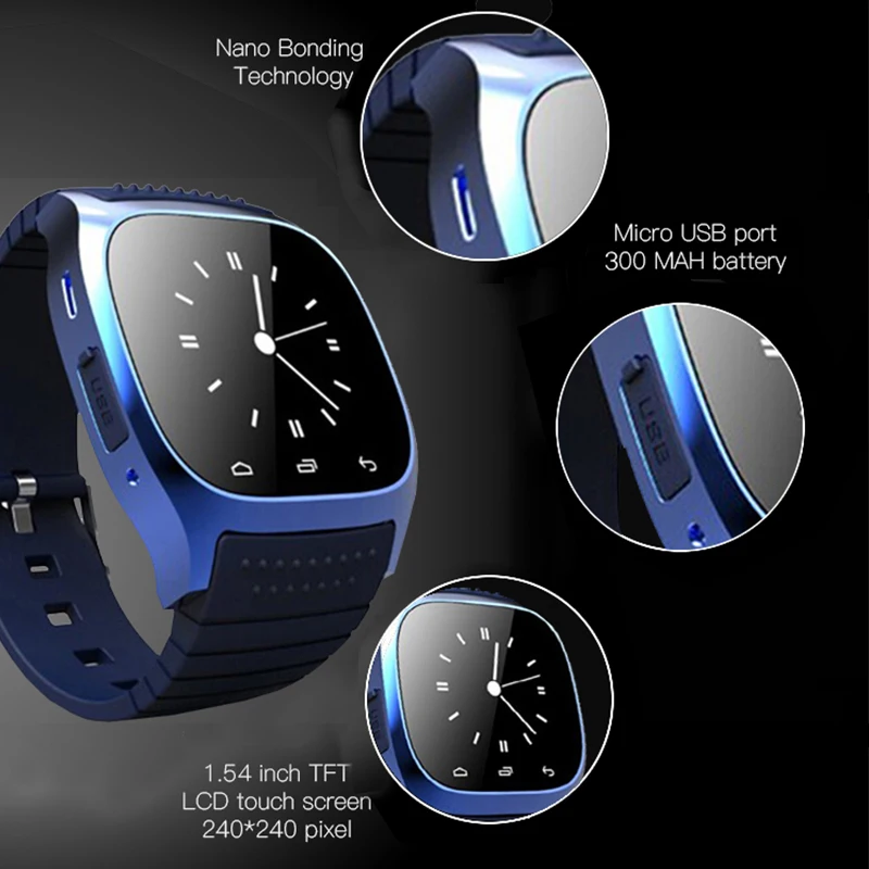 Новейшие Смарт часы с Bluetooth Часы Android фитнес трекер наручные для мобильных