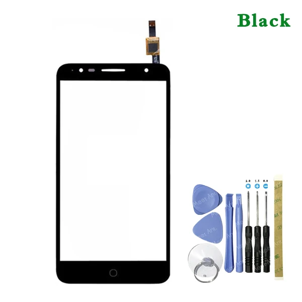 black With Tool Замена 5," для Alcatel One Touch Pop 4 plus OT5056 5056 5056A 5056D сенсорный экран дигитайзер сенсор внешняя стеклянная панель объектива - Цвет: black With Tool