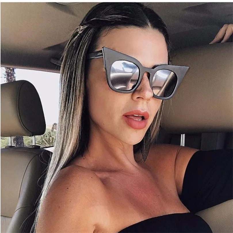 Новые солнцезащитные очки кошачий глаз для женщин и детей в винтажном стиле