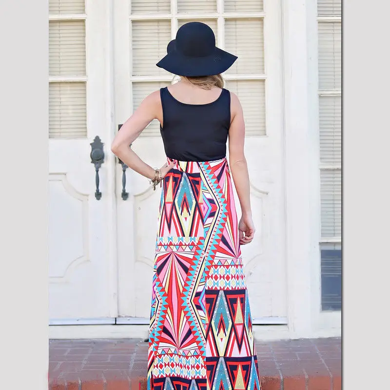 2018 Фирменная Новинка Мать и дочь Бохо одежда Платья для родителей ребенка Семья