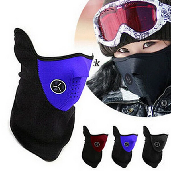 Уличная ветрозащитная велосипедная маска для езды на велосипеде флисовая Зимняя