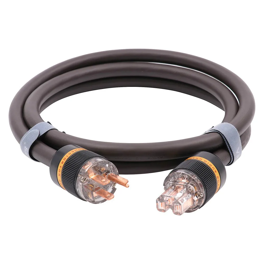 Высококлассный кабель питания переменного тока 99.9998% 5N RISR медный полностью