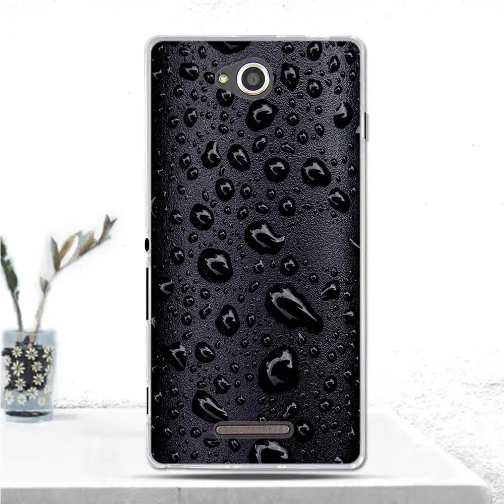 Soft Silicone TPU Back Cover For Sony Xperia C CN3 C2304 C2305 S39 S39H Phone Case Luxury Coque 2304 2305 | Мобильные телефоны и