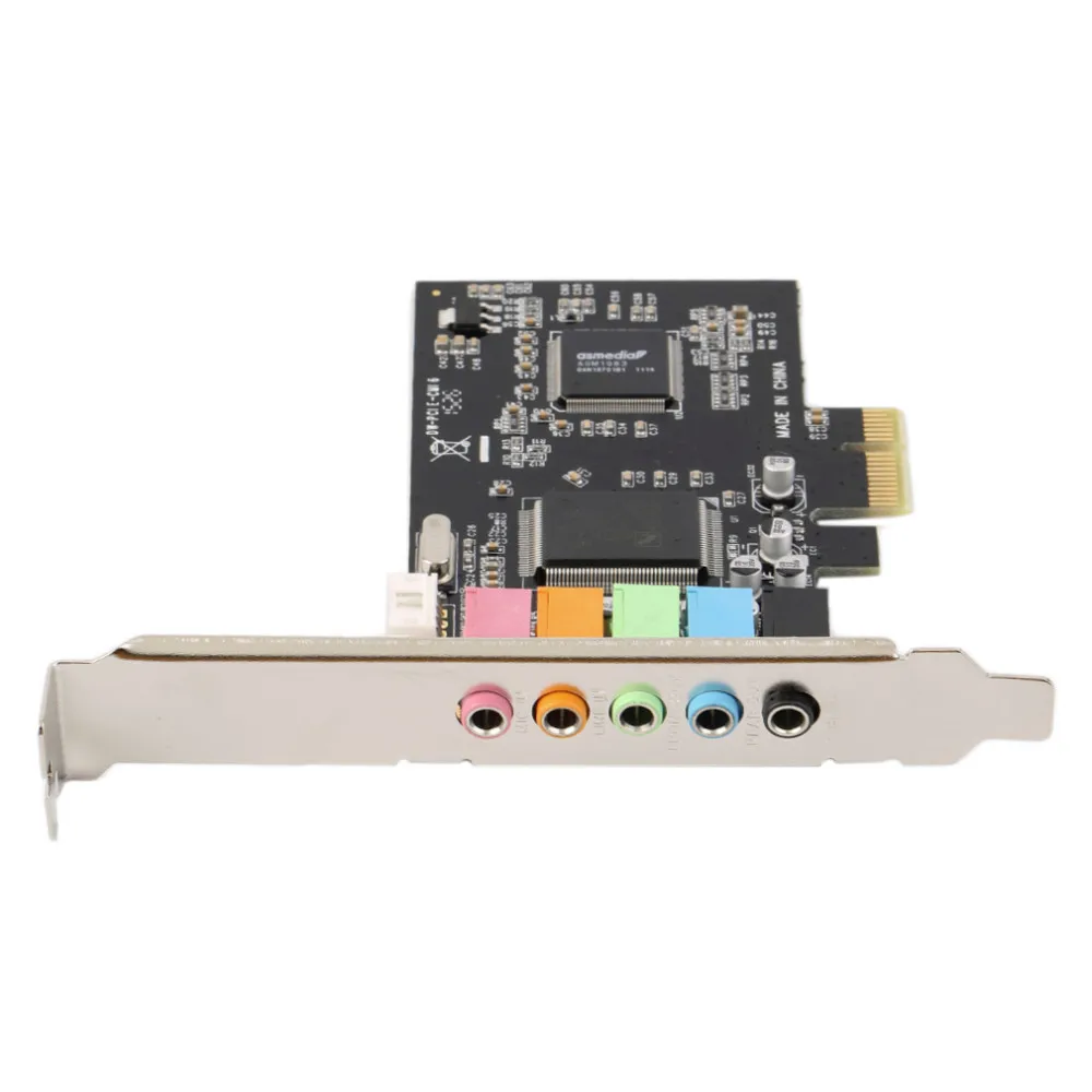 Новая звуковая карта 5 1 канала PCI-E 1ch CMI8738 чипсет аудио цифровая | Компьютеры и офис