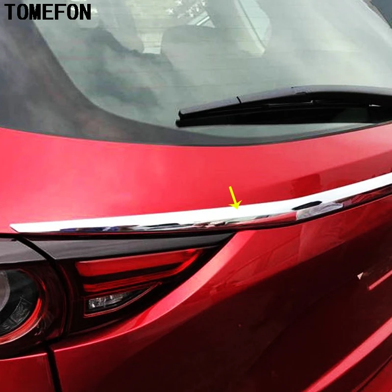 TOMEFON аксессуары ABS хромированная Задняя Крышка багажника Накладка рамка Stiker Авто