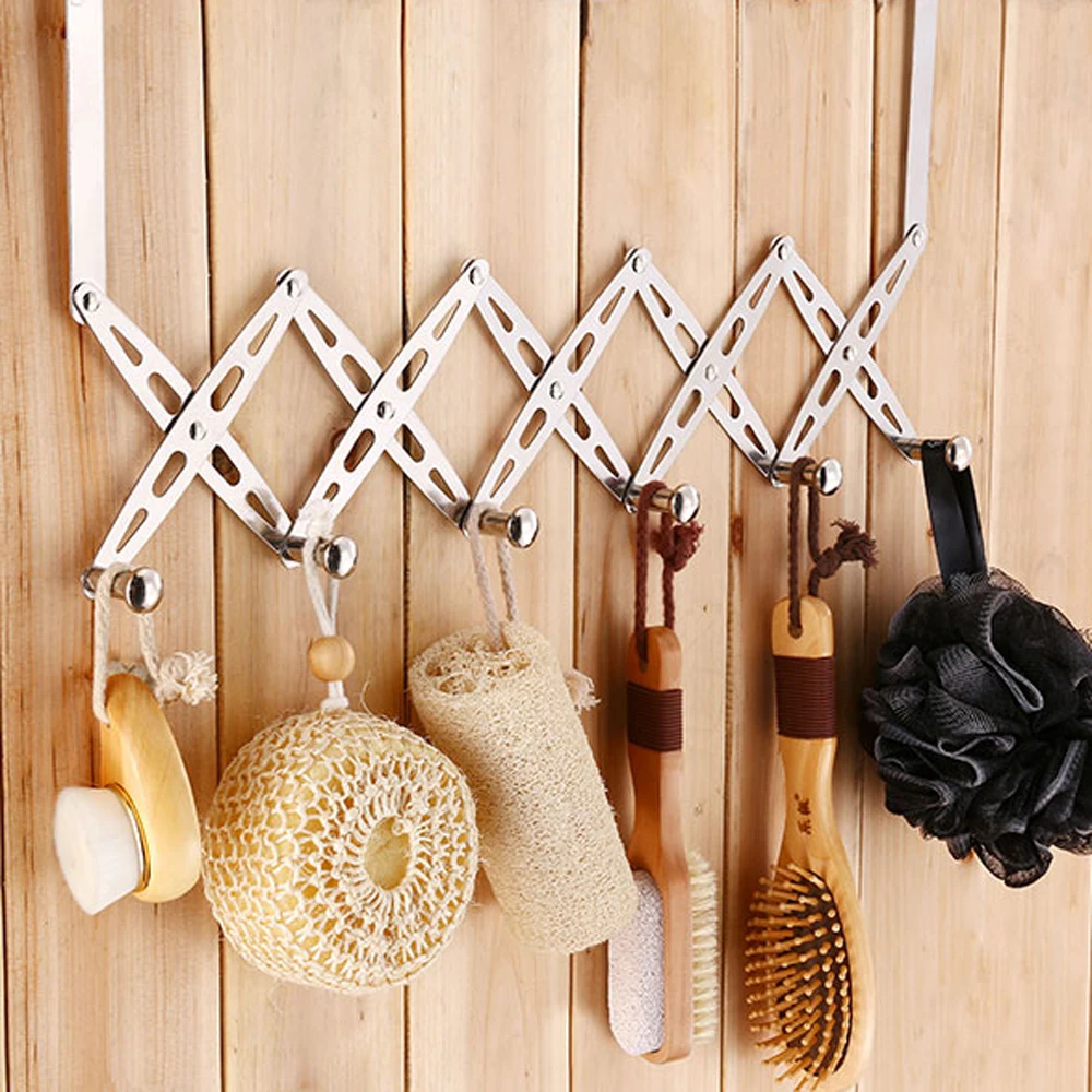 Креативные бесшовные двери из нержавеющей стали Крючки для пальто без гвоздей