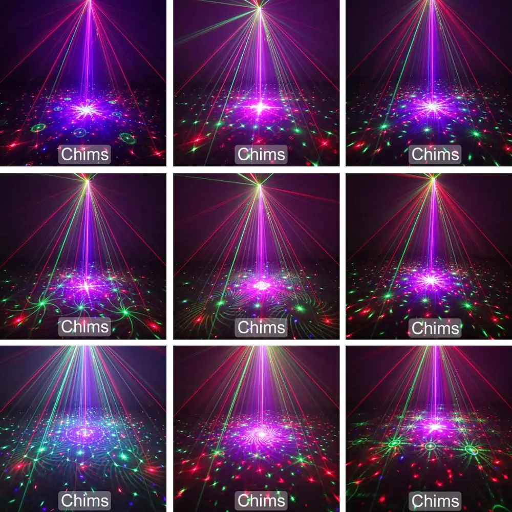 Фото Сцсветильник ческий светильник RGB-прожектор с 96 узорами, СВЕТОДИОДНЫЙ цветной прожектор для диджея, музыки, Рождества, фестиваля, дискотеки,... №4