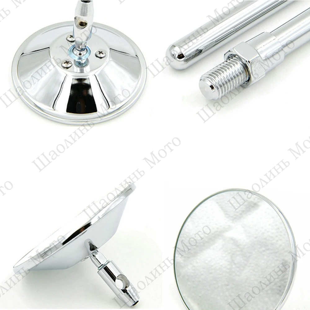 1х хромированное винтажное Кафе Racer 4 &quotзеркало заднего вида для Мотоцикла Suzuki