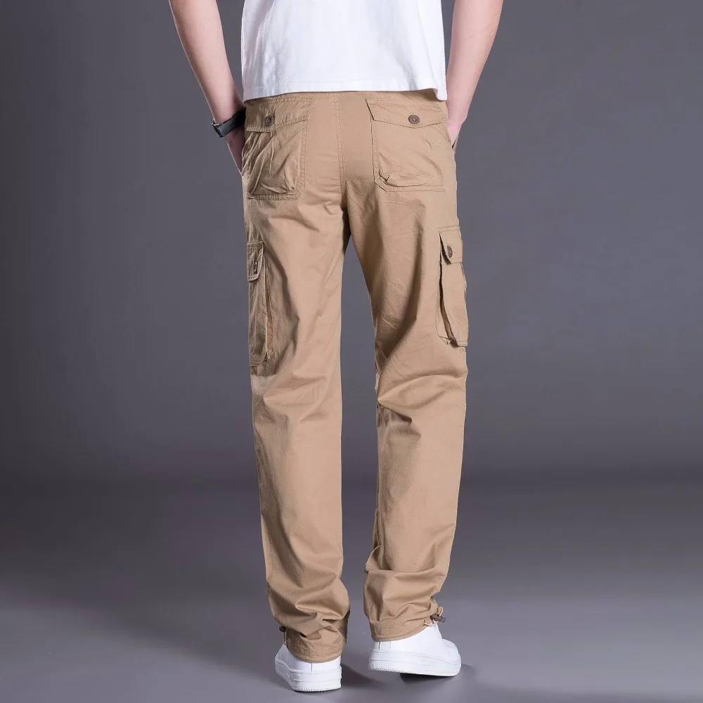 Casual Loose Pants Men Cargo Combat SWAT Active Army Military Pant Male Cotton Work Trousers Mens Joggers 3XL | Мужская одежда