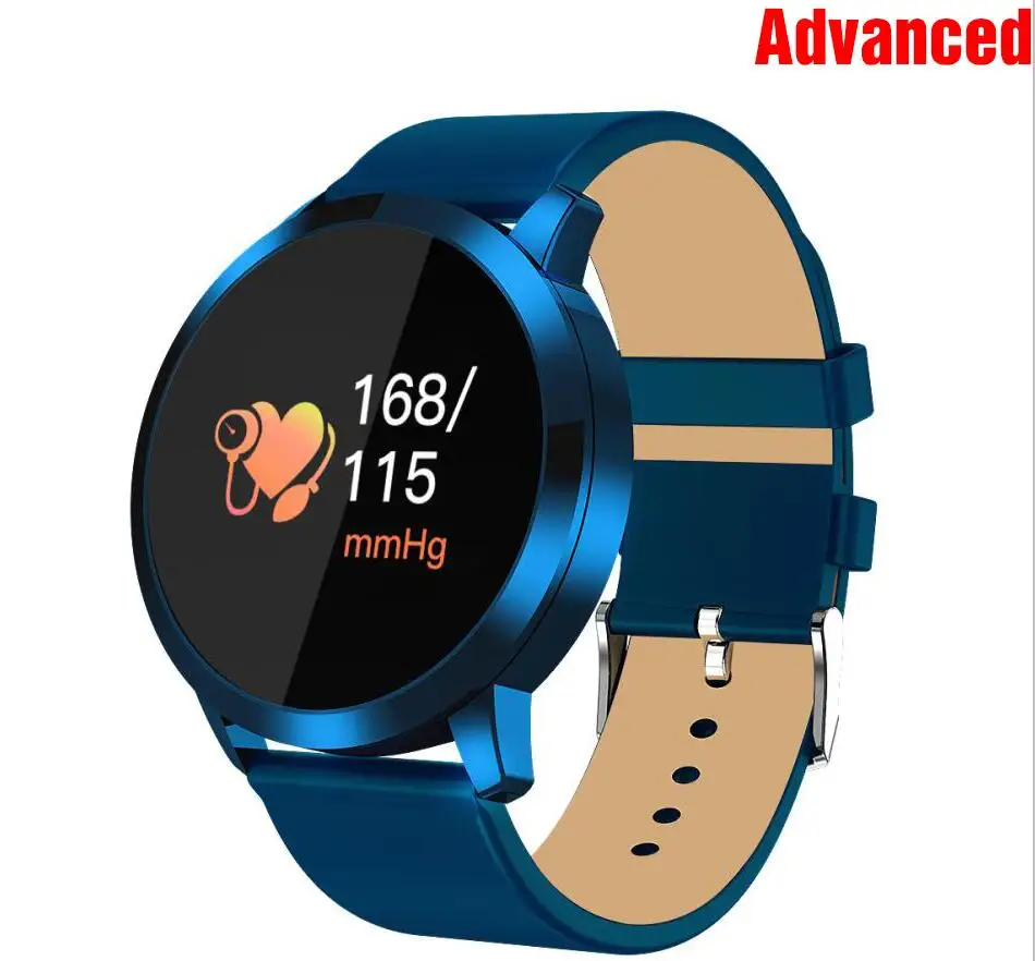 Advance-Blue Diggro Q8, водонепроницаемые, OLED, Bluetooth, фитнес, Смарт-часы, нержавеющая сталь, носимое устройство, умные часы, наручные часы для мужчин и женщин, трекер - Цвет: Advance-Blue