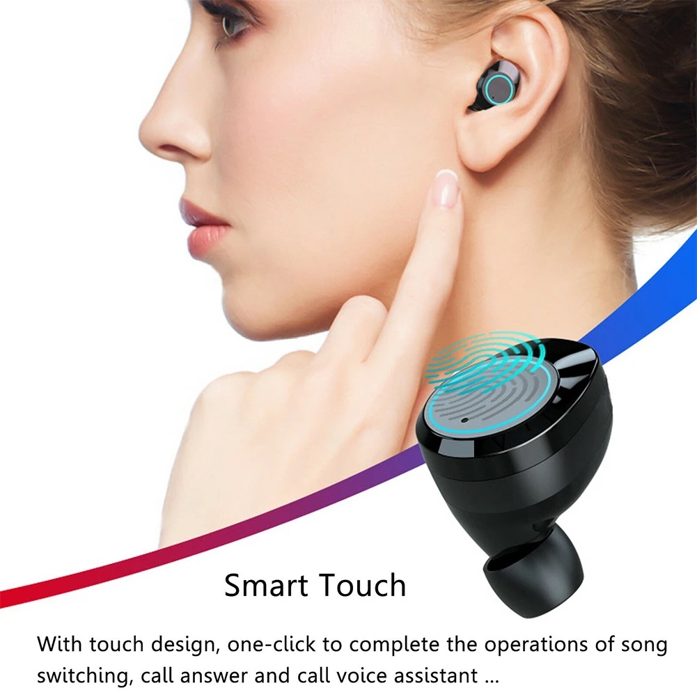 Twins глубокий бас автомобильный зарядный ящик Музыкальные bluetooth-наушники