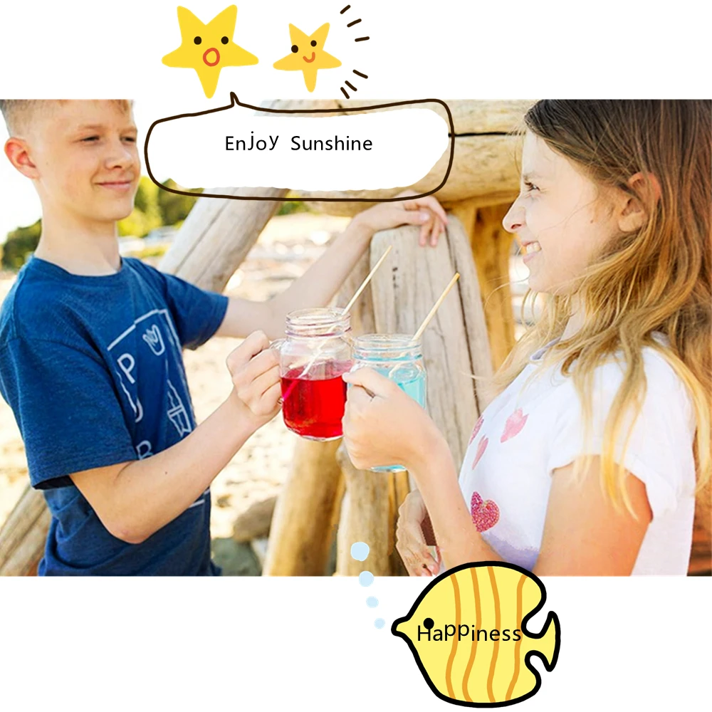 Behogar 100 шт./компл. пшеницы питьевые соломки экологически чистые биоразлагаемые