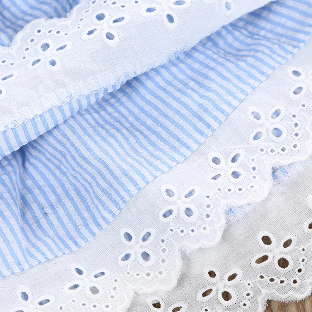 2019 New Baby Girls Dress Toddler Kids Summer Backless Clothes With Bow Blue Striped Lace Party Layered Princess Vestido | Детская