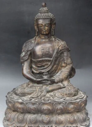 Dr189 18 &quotТибет Буддизм Бронзовый Татхагата Шакьямуни Будда шакьямуни Регистрация