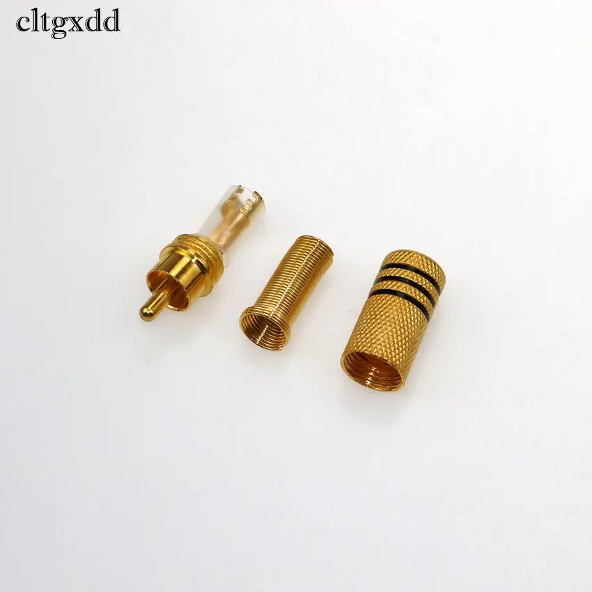 Штекерный разъем cltgxdd RCA штекер матовый пружинный аудиоразъем Phono RG59 RG58 LMR240