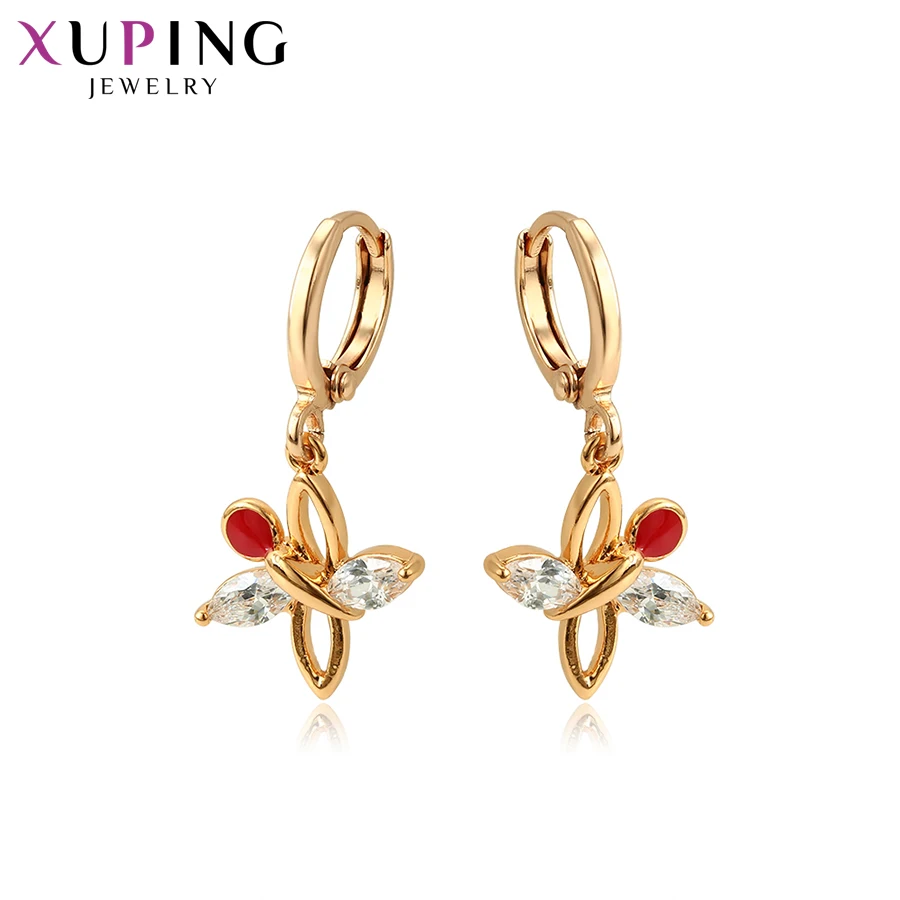 Xuping изысканные элегантные длинные модные серьги позолоченные для женщин